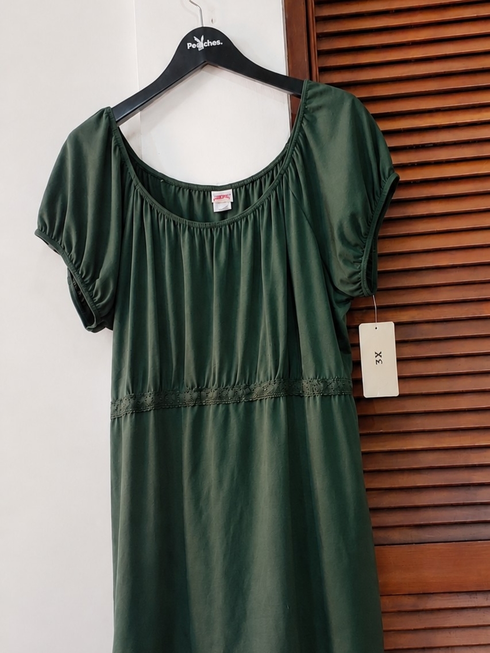 Dark Green Short Sleeve Top